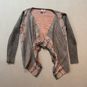 Love On a Hanger Waterfall Southwestern Aztec Boho Cardigan‎ Sweater Women XS